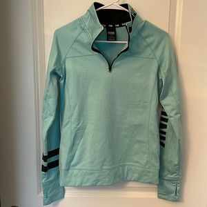 PINK zip pull over long sleeve size s